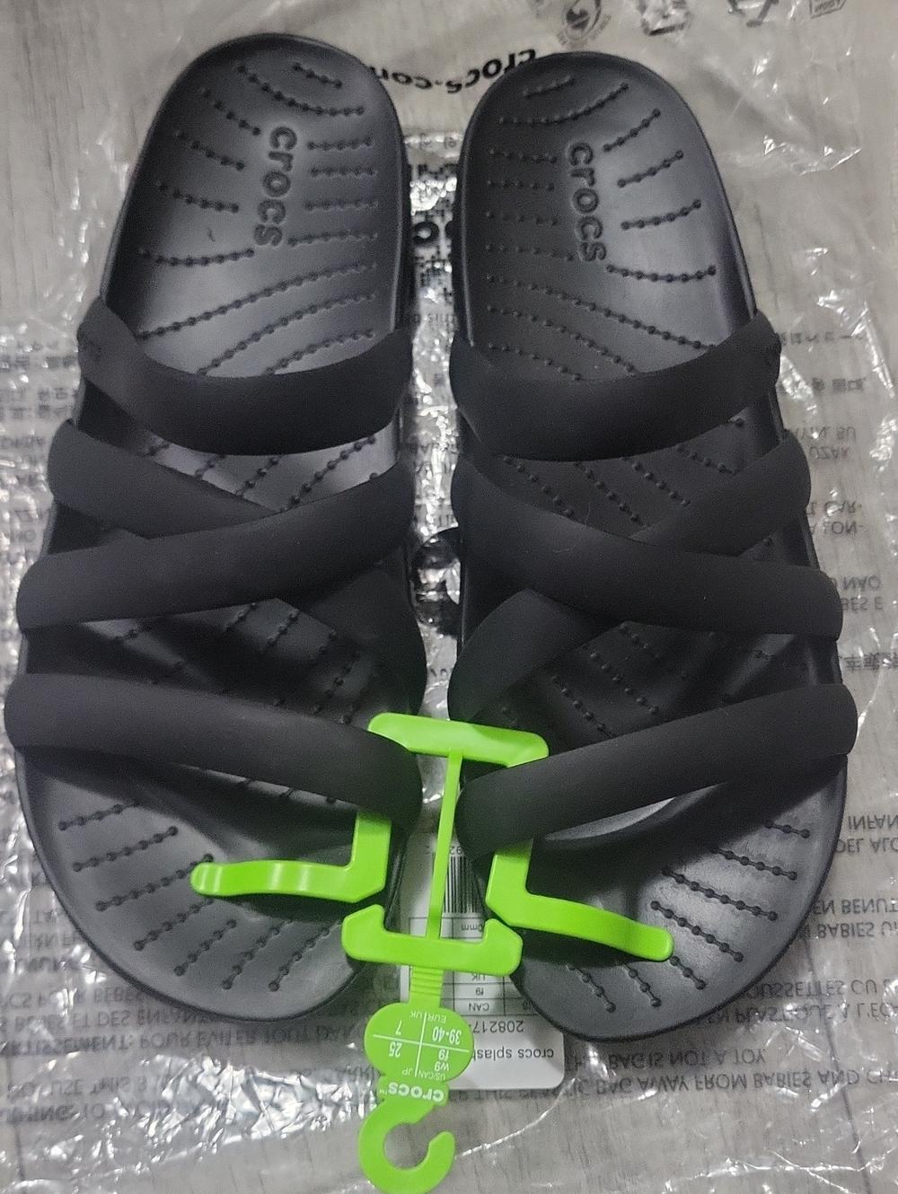 CROCS Black Slide Sandals